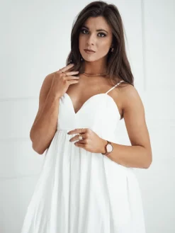 Wyjątkowe Okazje|Sukienki>Dstreet Sukienka midi ELIENE biała EY2444