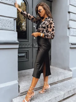 Sukienki>Dstreet Sukienka midi VISA czarna EY2370