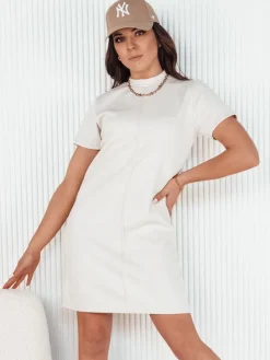 Sukienki>Dstreet Sukienka mini SHAWN ecru EY2449