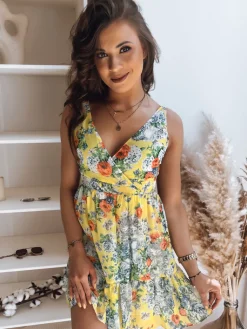 Sukienki>Dstreet Sukienka PRIMOSA żółta EY2327