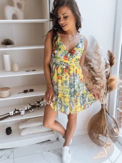 Sukienki>Dstreet Sukienka PRIMOSA żółta EY2327