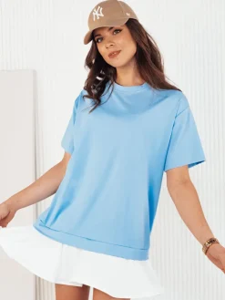 Sukienki>Dstreet Sukienka PULLER błękitna EY2480