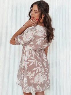 Wyjątkowe Okazje|Sukienki>Dstreet Sukienka RIVIERA cappuccino EY2491