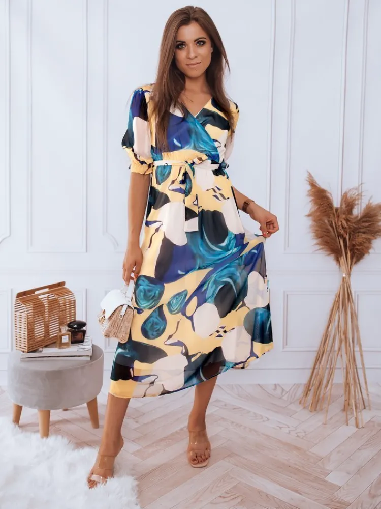 Sukienki>Dstreet Sukienka VALLERIO żółta EY1875