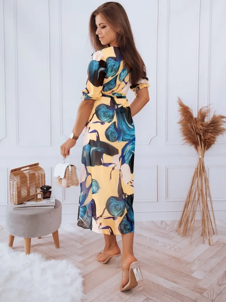 Sukienki>Dstreet Sukienka VALLERIO żółta EY1875