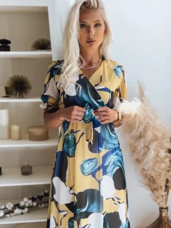 Sukienki>Dstreet Sukienka VALLERIO żółta EY1875z