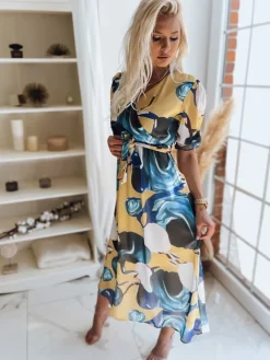 Sukienki>Dstreet Sukienka VALLERIO żółta EY1875z