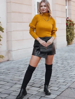 Swetry Damskie>Dstreet Sweter damski BUFALO musztardowy MY1420