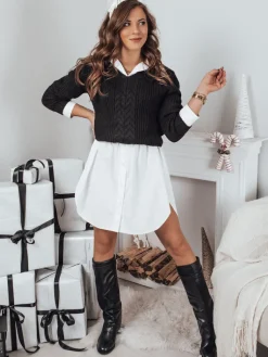 Swetry Damskie>Dstreet Sweter damski CANDIS czarny MY1806