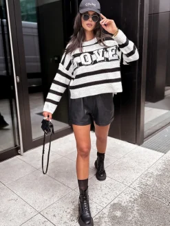 Swetry Damskie>Dstreet Sweter damski CHLOE biały MY1972