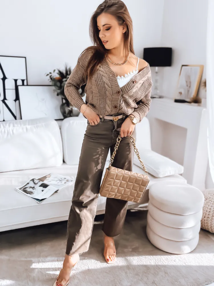 Swetry Damskie>Dstreet Sweter damski DESTANY beżowy MY1738