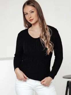 Swetry Damskie>Dstreet Sweter damski LAVIRTA czarny MY2392