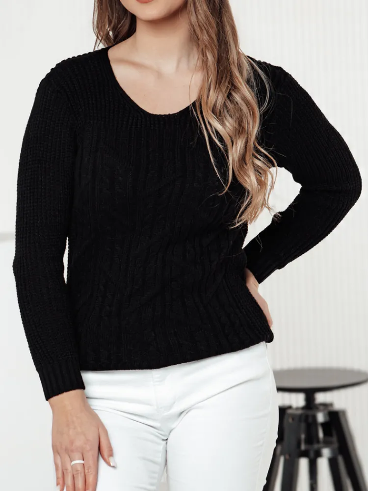 Swetry Damskie>Dstreet Sweter damski LAVIRTA czarny MY2392