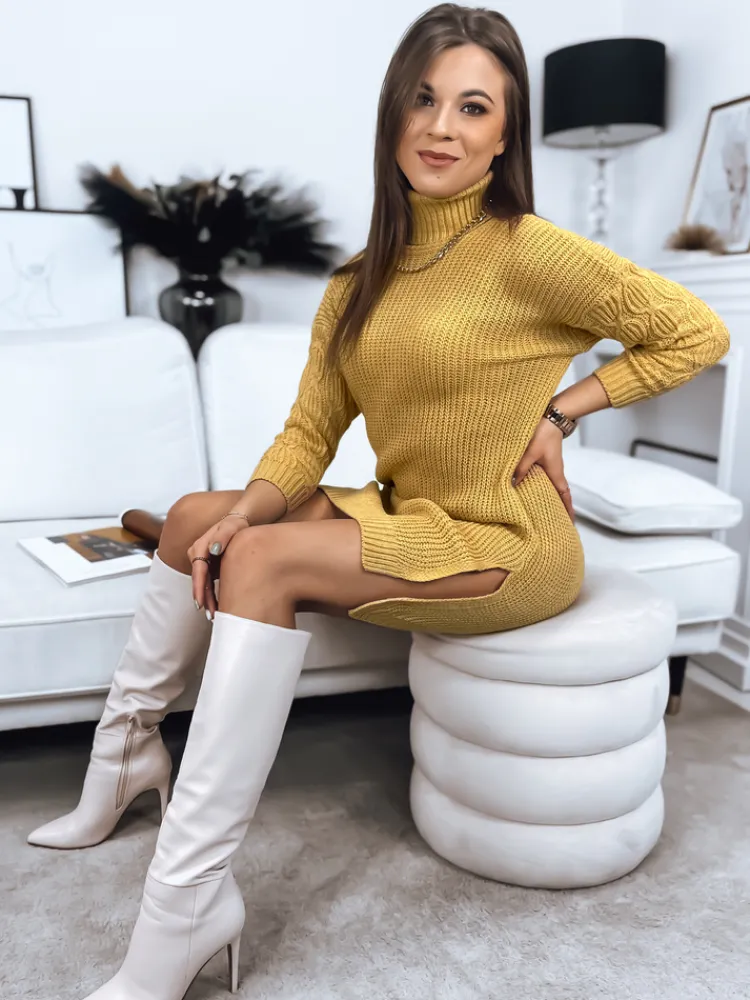 Swetry Damskie>Dstreet Sweter damski MAJA żółty MY1901