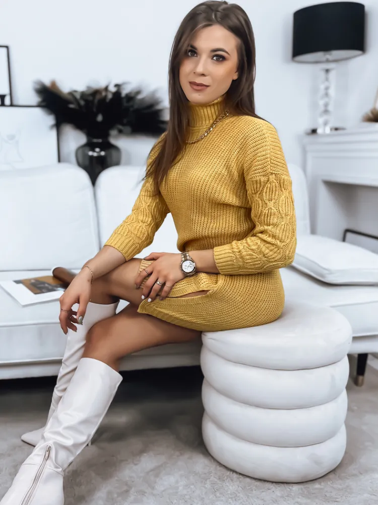 Swetry Damskie>Dstreet Sweter damski MAJA żółty MY1901