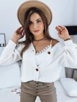 Swetry Damskie>Dstreet Sweter damski MINSTRAL ecru MY1615