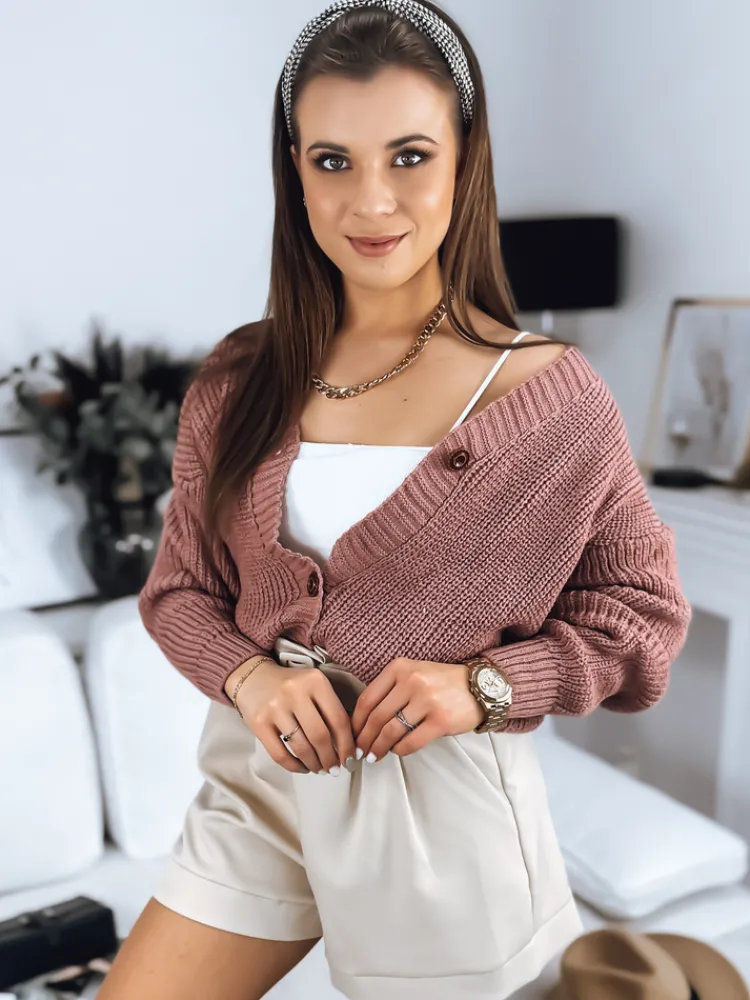 Swetry Damskie>Dstreet Sweter damski MINSTRAL różowy MY1659