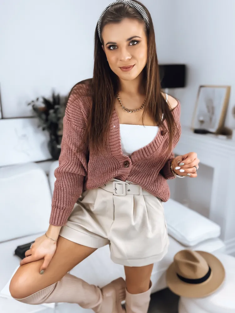 Swetry Damskie>Dstreet Sweter damski MINSTRAL różowy MY1659