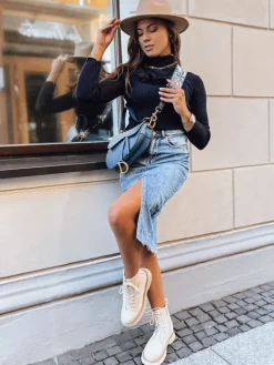 Swetry Damskie>Dstreet Sweter damski NOAH granatowy MY1452