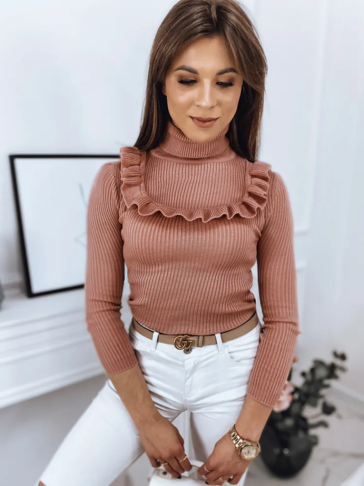 Swetry Damskie>Dstreet Sweter damski NOAH różowy MY1405