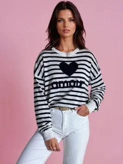 Swetry Damskie>Dstreet Sweter damski NOVES granatowy MY2320