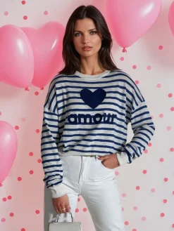 Swetry Damskie>Dstreet Sweter damski NOVES niebieski MY2321