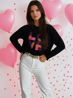 Swetry Damskie>Dstreet Sweter damski oversize HARPER czarny MY1982