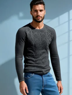 Swetry Męskie>Dstreet Sweter męski antracytowy WX2305