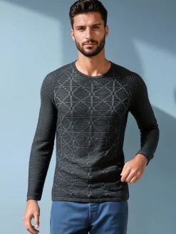 Swetry Męskie>Dstreet Sweter męski antracytowy WX2305