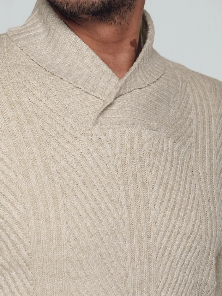 Swetry Męskie>Dstreet Sweter męski beżowy WX2258