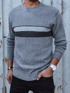 Swetry Męskie>Dstreet Sweter męski beżowy WX2211