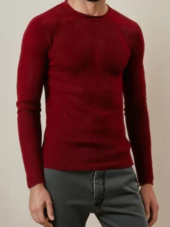 Swetry Męskie>Dstreet Sweter męski bordowy WX2295