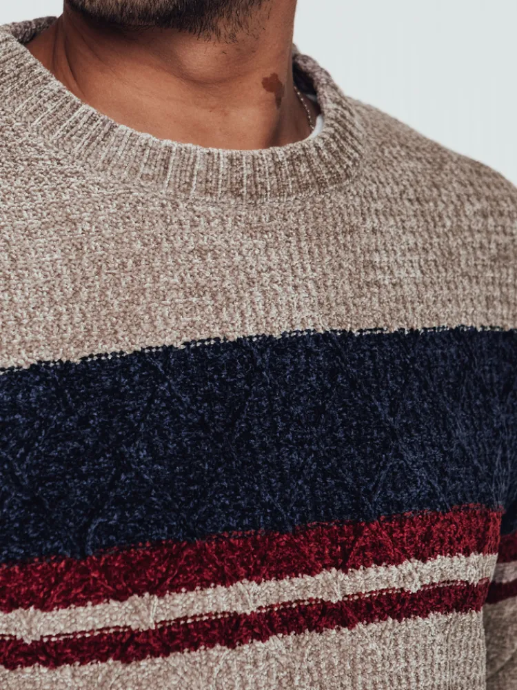 Swetry Męskie>Dstreet Sweter męski brązowy WX2243