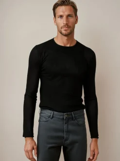 Swetry Męskie>Dstreet Sweter męski czarny WX2308