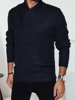 Swetry Męskie>Dstreet Sweter męski granatowy WX2257