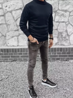 Swetry Męskie>Dstreet Sweter męski granatowy WX2021