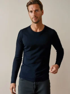 Swetry Męskie>Dstreet Sweter męski granatowy WX2297