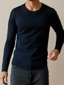 Swetry Męskie>Dstreet Sweter męski granatowy WX2297