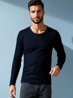 Swetry Męskie>Dstreet Sweter męski granatowy WX2296