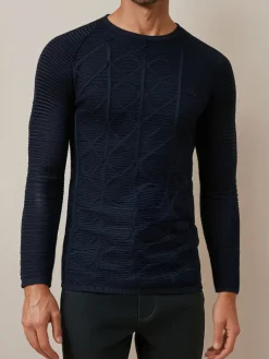 Swetry Męskie>Dstreet Sweter męski granatowy WX2300