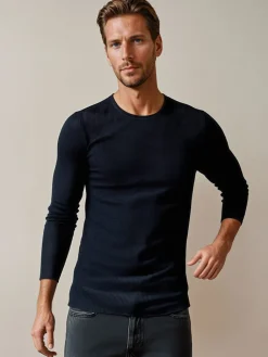 Swetry Męskie>Dstreet Sweter męski granatowy WX2294