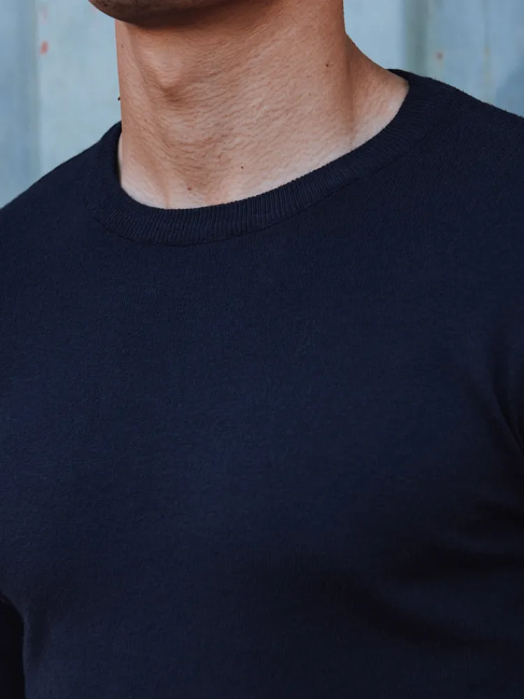 Swetry Męskie>Dstreet Sweter męski klasyczny granatowy WX2214