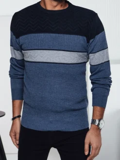 Swetry Męskie>Dstreet Sweter męski niebieski WX2286
