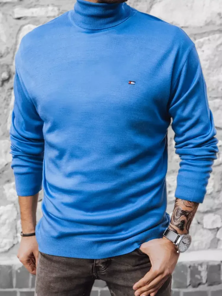 Swetry Męskie>Dstreet Sweter męski niebieski WX2017