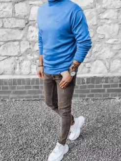 Swetry Męskie>Dstreet Sweter męski niebieski WX2017