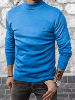 Swetry Męskie>Dstreet Sweter męski niebieski WX2023