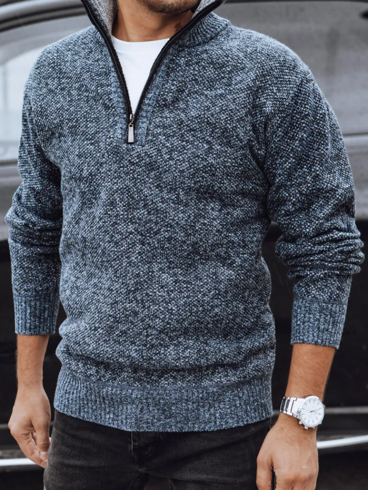 Swetry Męskie>Dstreet Sweter męski niebieski WX2199