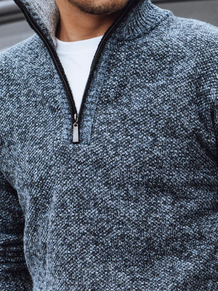 Swetry Męskie>Dstreet Sweter męski niebieski WX2199