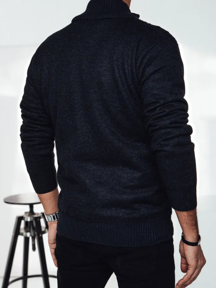 Swetry Męskie>Dstreet Sweter męski rozpinany granatowy WX2250