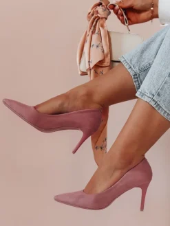 Szpilki>Dstreet Szpilki damskie na obcasie LAVENZA fioletowe ZY0840